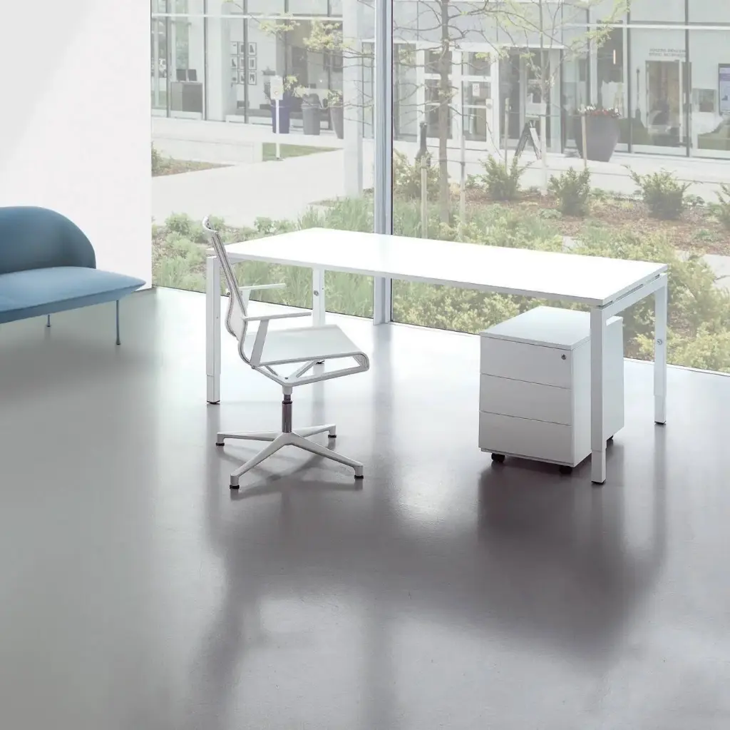 BUREAU CONNEX à hauteur fixe pieds en U inversé en largeur 60 cm 