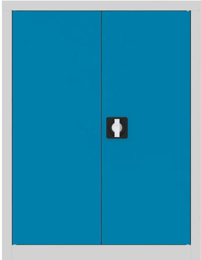 ARMOIRE METAL 2 PORTES STRUCTURE GRIS CL PORTES COULEURS STANDARD