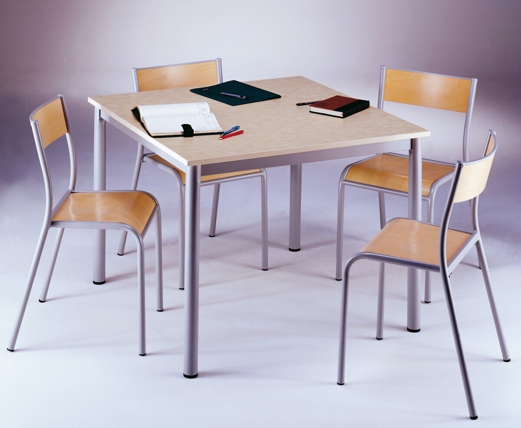 TABLE ARTENSE carrée 60cm STRATIFIE ABS