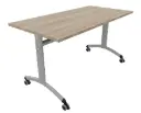 TABLE FT12 plateau stratifié chants ABS largeur 70cm