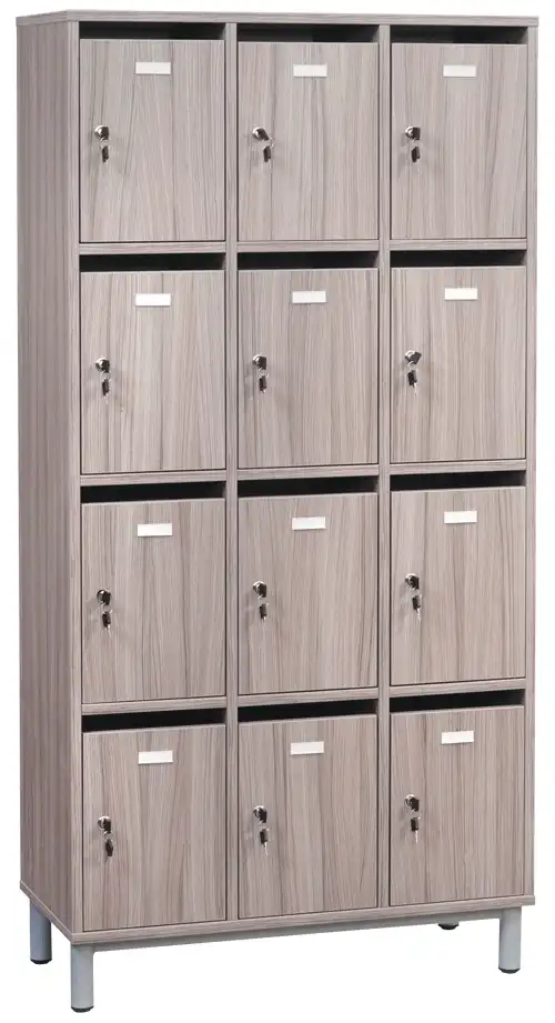 BLOC 12 CASES PROFESSEUR 85X175X40 BOITES AUX LETTRES