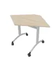 TABLE FT12 plateau stratifié chants ABS pentagonale 