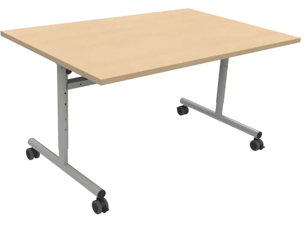 TABLE FT12 REGLABLE plateau stratifié chants ABS profondeur 80cm
