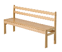 BANC BOIS BB85 AVEC DOSSIER