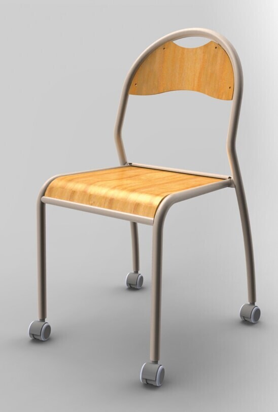CHAISE JULY SUR ROULETTES