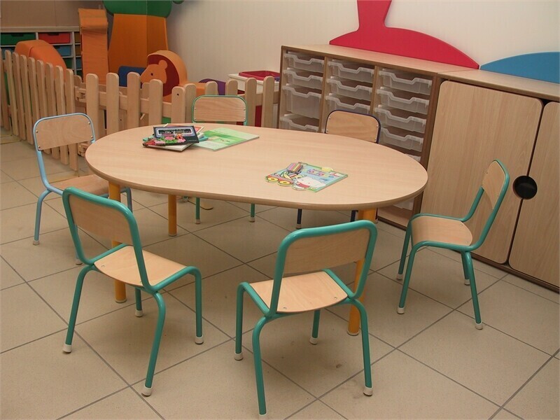 TABLES BERMUDE ovale maternelle