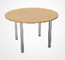 TABLE DE REUNION TRIO ronde 4 pieds