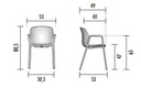 CHAISE NO-PRILL 4 pieds
