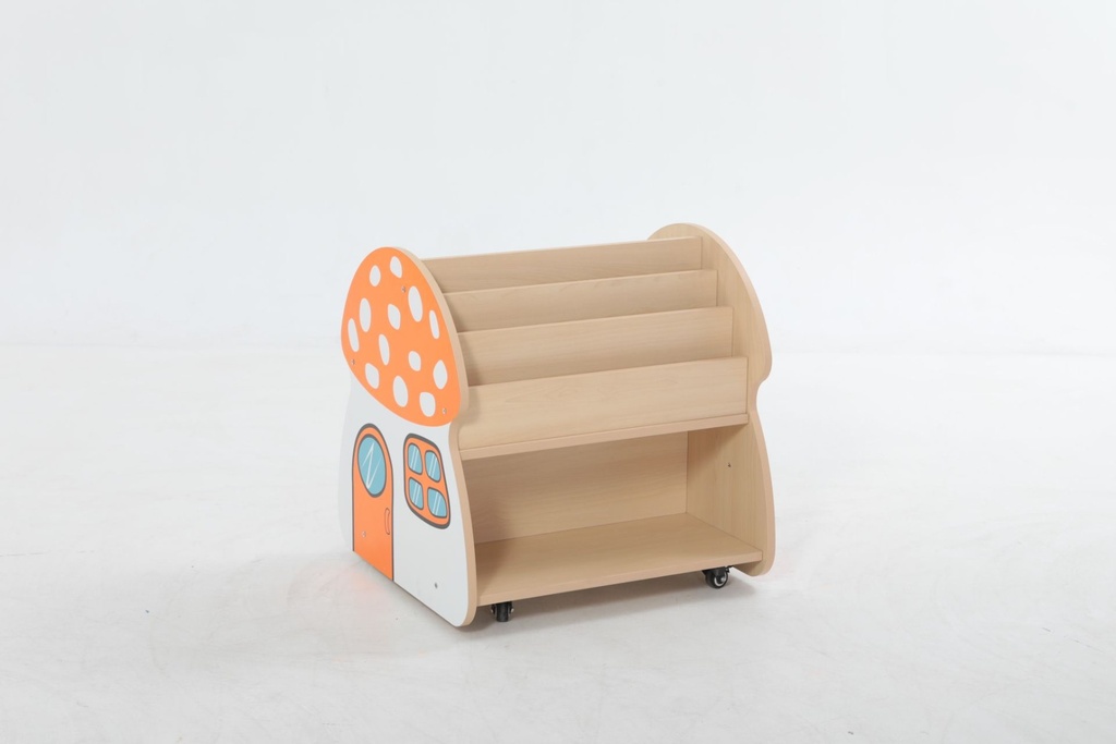 BIBLIOTHEQUE A ROULETTES CHAMPIGNON