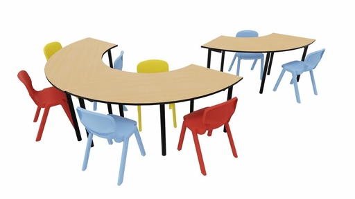 TABLE 5 PIEDS EN QUART DE COURONNE