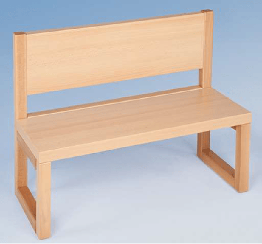 [117 003 SB34] BANC EN BOIS avec dossier