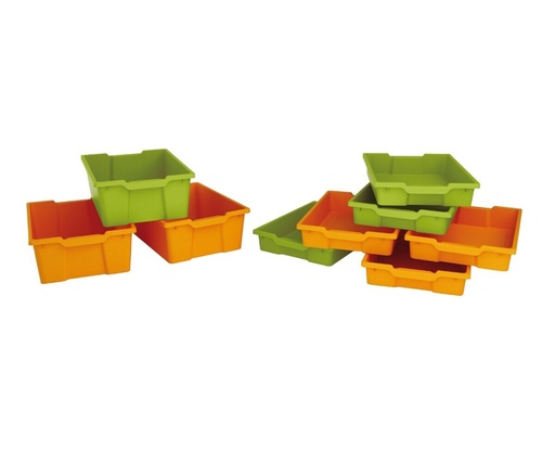 BACS PLASTIQUES hauteur 15cm (4pièces)