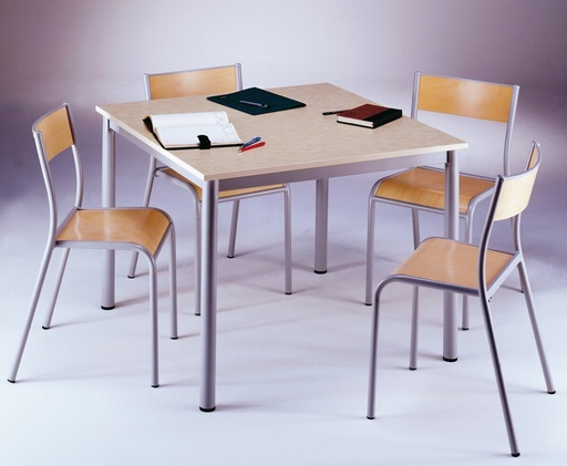 [ART6060STRABS] TABLE ARTENSE carrée 60cm STRATIFIE ABS