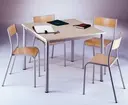 [ART8080STRINSSUR] ARTENSE-TAFEL, vierkant, 80 cm, geluiddempend laminaat met omspoten rand