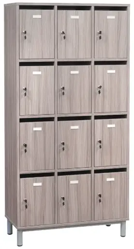 [PAB12LET] BLOC 12 CASES PROFESSEUR 85X175X40 BOITES AUX LETTRES